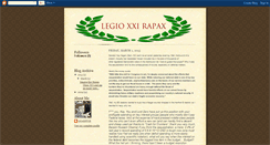 Desktop Screenshot of legio-xxi.blogspot.com