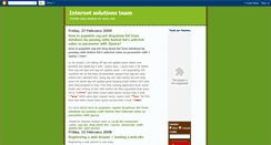 Desktop Screenshot of isolutionteam.blogspot.com