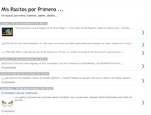 Tablet Screenshot of mispasitosporprimero.blogspot.com