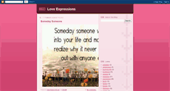 Desktop Screenshot of loveexpressions143.blogspot.com