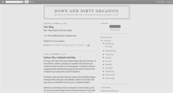 Desktop Screenshot of downanddirtyorganics.blogspot.com