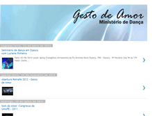 Tablet Screenshot of ministeriodedancagestodeamor.blogspot.com