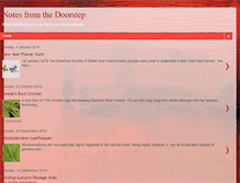 Tablet Screenshot of doorstepbirding.blogspot.com