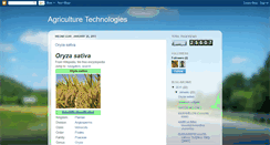 Desktop Screenshot of agriculturtechnology.blogspot.com