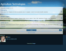 Tablet Screenshot of agriculturtechnology.blogspot.com