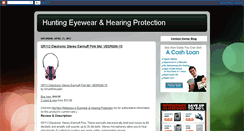 Desktop Screenshot of huntingeyewearhearingprotectionbest.blogspot.com