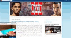 Desktop Screenshot of pacquiao-vs-marquez-3-fights.blogspot.com