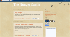 Desktop Screenshot of my-hunger-games.blogspot.com