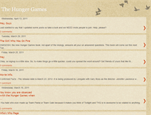 Tablet Screenshot of my-hunger-games.blogspot.com