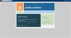 Desktop Screenshot of praktijkoostindier.blogspot.com