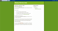 Desktop Screenshot of cheesychatuplines.blogspot.com