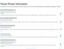 Tablet Screenshot of flower-printer.blogspot.com