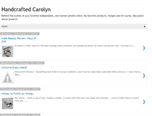 Tablet Screenshot of handcraftedcarolyn.blogspot.com