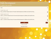 Tablet Screenshot of lifespanfaithdevelopment.blogspot.com