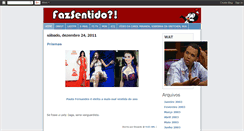 Desktop Screenshot of fazsentido.blogspot.com