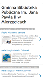 Mobile Screenshot of bibliotekamierzecice.blogspot.com