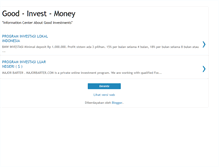 Tablet Screenshot of good-invest-money.blogspot.com