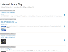 Tablet Screenshot of holmanlibraryblog.blogspot.com