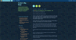 Desktop Screenshot of andysbigride.blogspot.com
