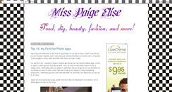 Desktop Screenshot of misspaigeelise.blogspot.com