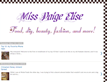 Tablet Screenshot of misspaigeelise.blogspot.com