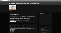 Desktop Screenshot of locutoresdeguatemala.blogspot.com