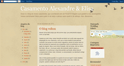 Desktop Screenshot of casamentoalexandreelisa.blogspot.com