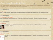 Tablet Screenshot of casamentoalexandreelisa.blogspot.com