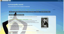 Desktop Screenshot of ehomoeopathy-world.blogspot.com