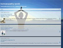 Tablet Screenshot of ehomoeopathy-world.blogspot.com