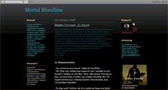 Desktop Screenshot of mortalbloodline.blogspot.com