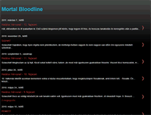 Tablet Screenshot of mortalbloodline.blogspot.com