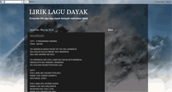 Desktop Screenshot of liriklagudayak.blogspot.com