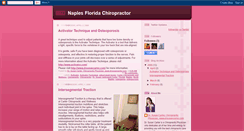 Desktop Screenshot of naplesfloridachiropractor.blogspot.com