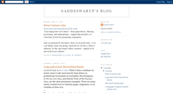 Desktop Screenshot of gaddeswarup.blogspot.com