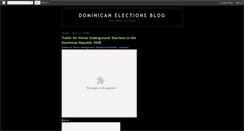 Desktop Screenshot of dominicanelections.blogspot.com