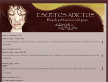 Tablet Screenshot of escritosadictos.blogspot.com