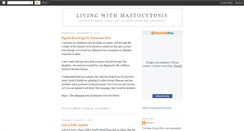 Desktop Screenshot of lifewithmastocytosis.blogspot.com