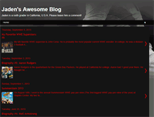 Tablet Screenshot of jadensawesomeblog.blogspot.com