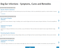 Tablet Screenshot of dogsearinfections.blogspot.com