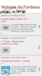 Mobile Screenshot of noticiasdafantasia.blogspot.com