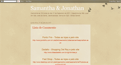 Desktop Screenshot of casamentosamanthaejonathan.blogspot.com