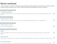 Tablet Screenshot of darwincontinued.blogspot.com