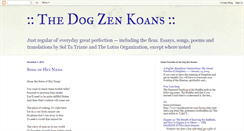 Desktop Screenshot of dogzen.blogspot.com
