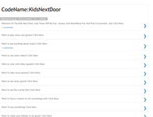 Tablet Screenshot of kidsnextdoorclub.blogspot.com