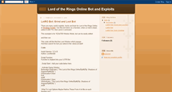 Desktop Screenshot of lotro-bot.blogspot.com
