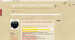 Desktop Screenshot of agriculturewebresource.blogspot.com