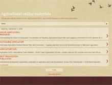 Tablet Screenshot of agriculturewebresource.blogspot.com