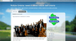 Desktop Screenshot of notizieumbria.blogspot.com