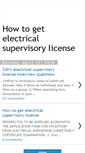 Mobile Screenshot of electricallicense.blogspot.com